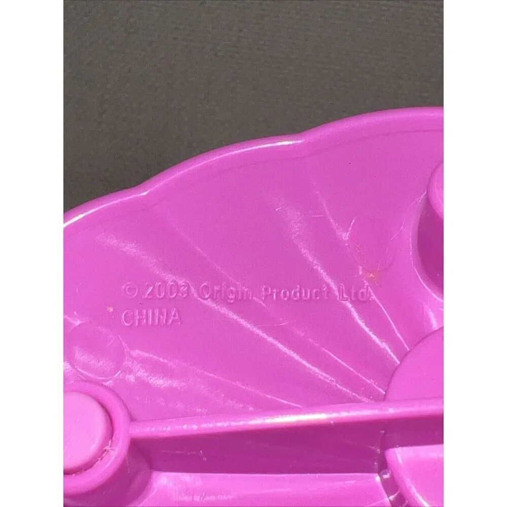 Vintage 2003 Polly Pocket Wild Waves Sea Pet Carousel Girls Toy Pink Collectible